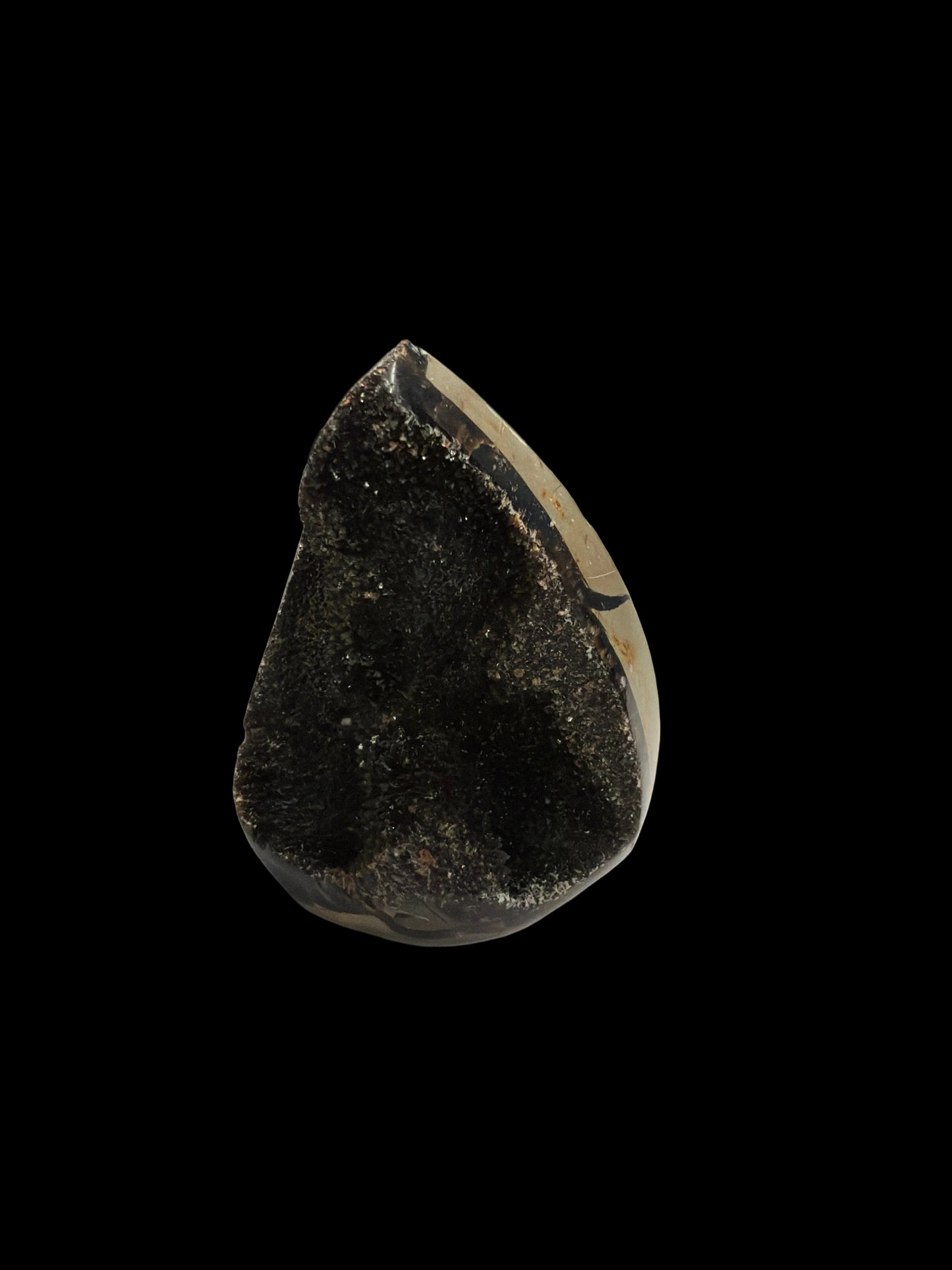Black Septarian Eggs & Heart