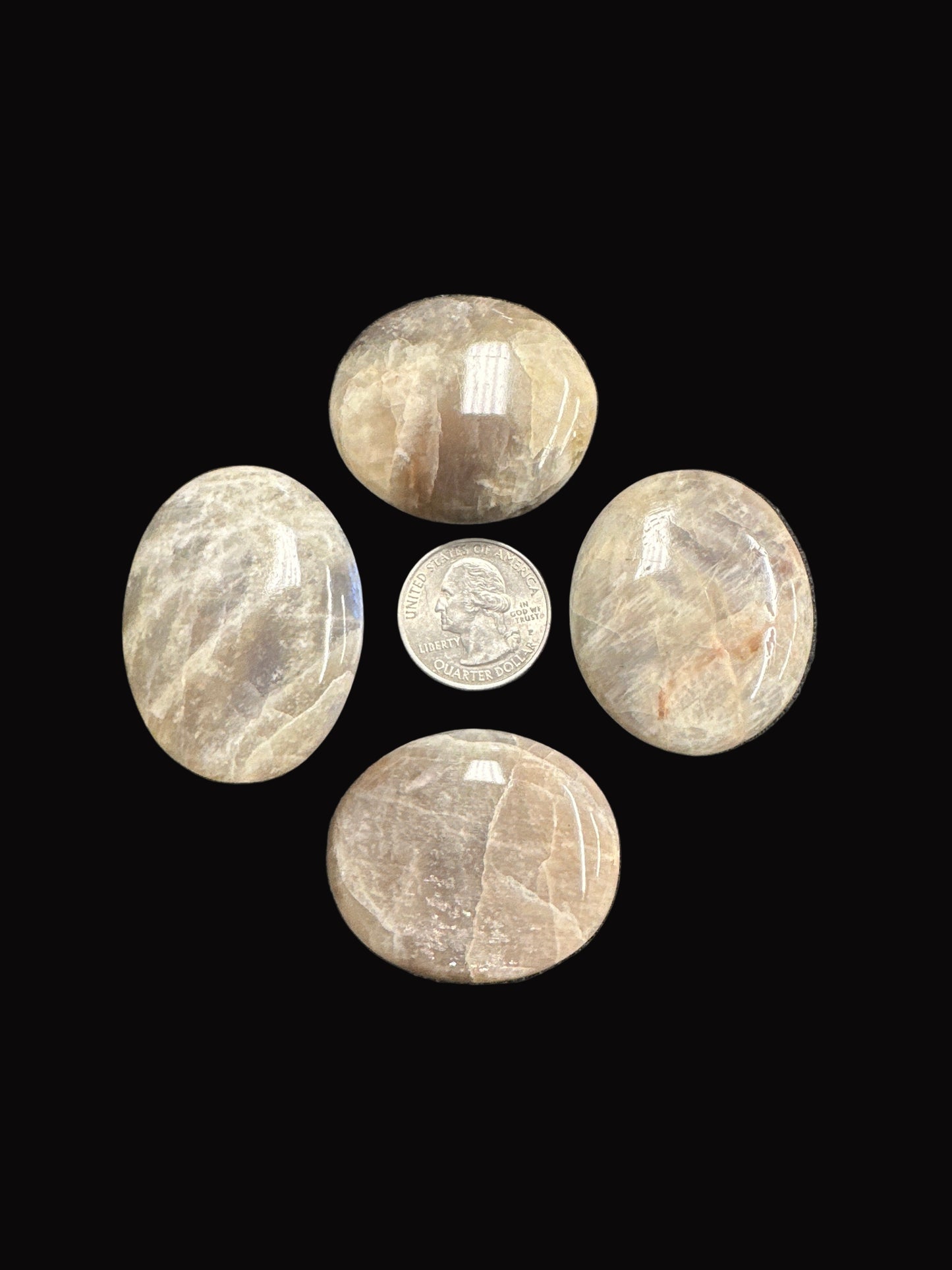 Moonstone & Sunstone Palm Stone
