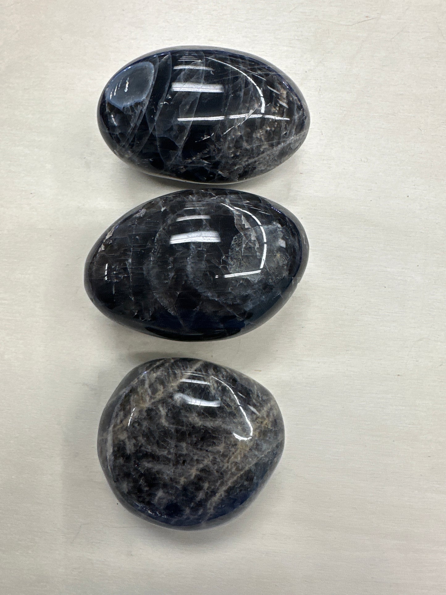 Black Moonstone Palm Stone