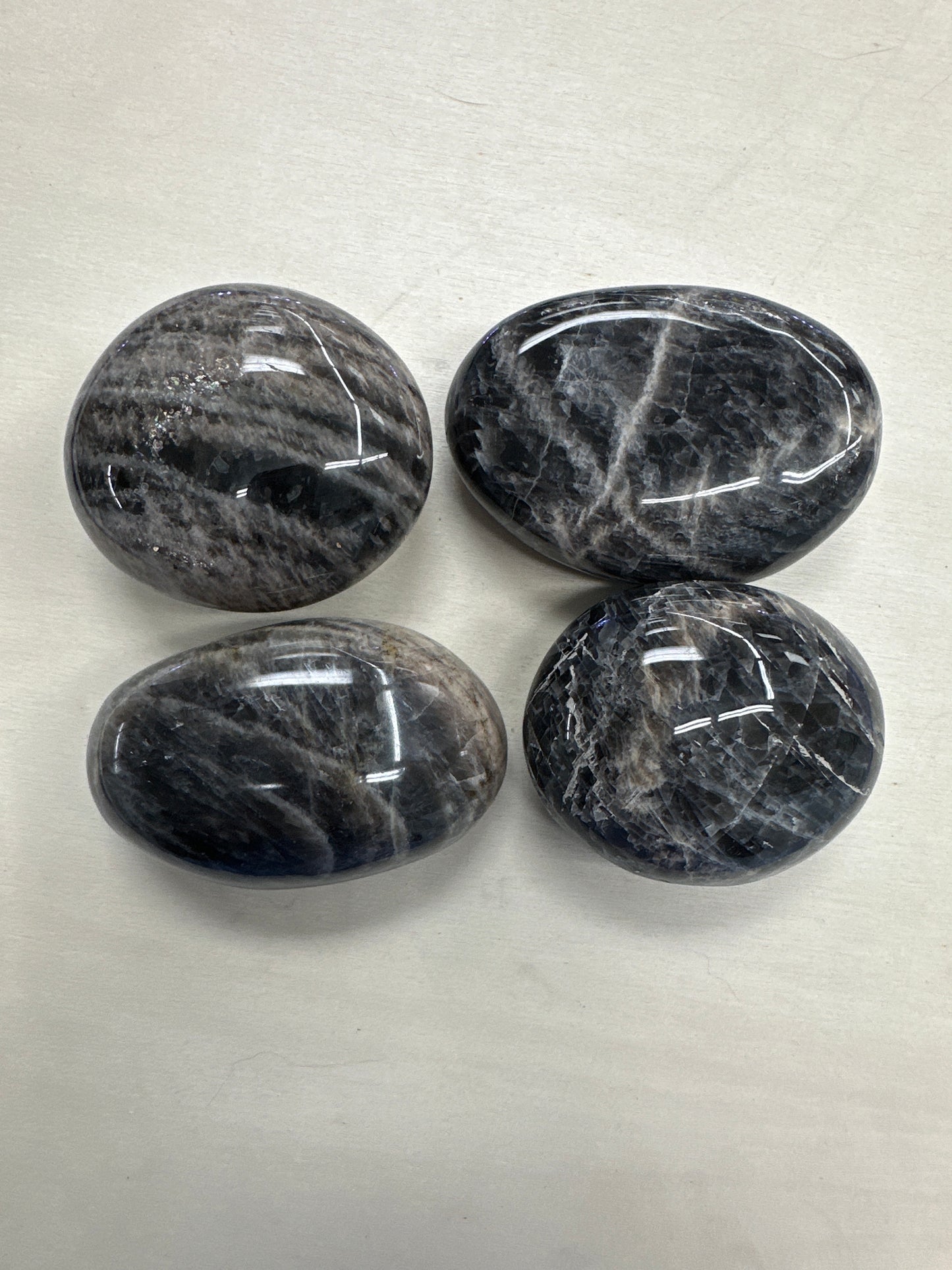 Black Moonstone Palm Stone