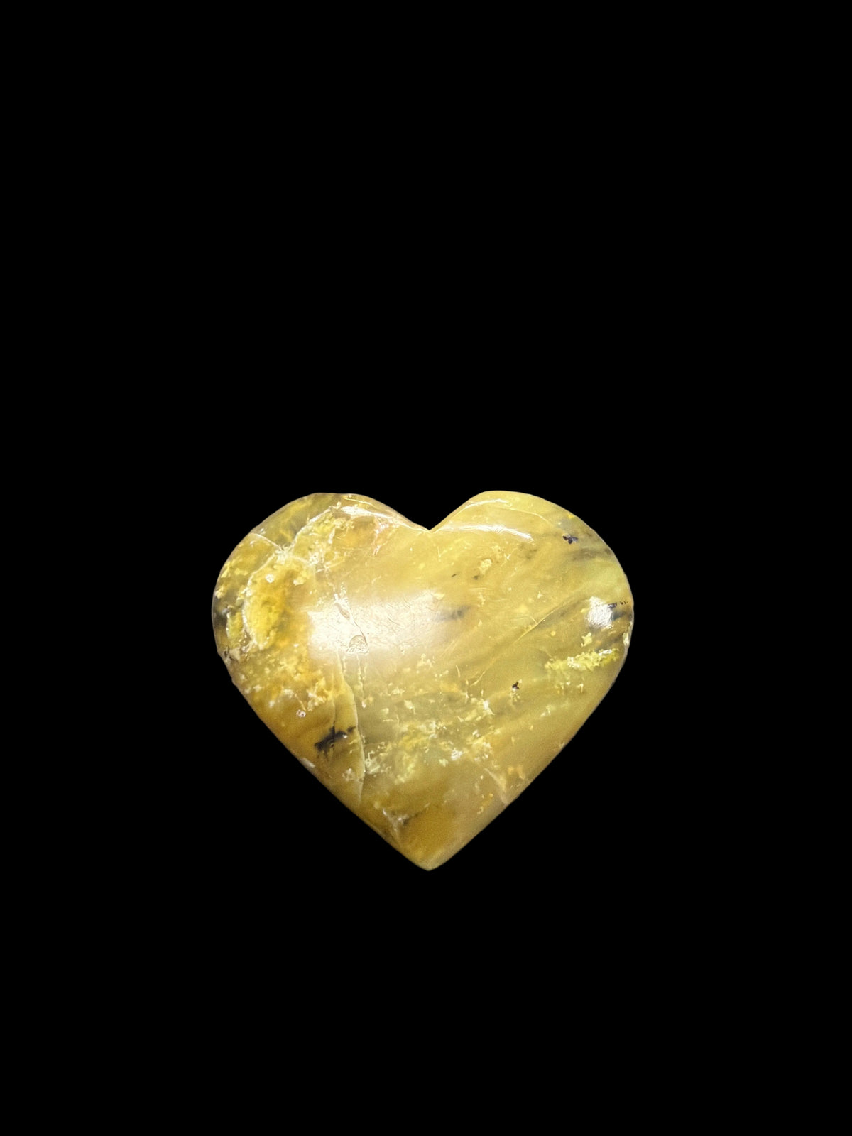 Yellow Opal Heart