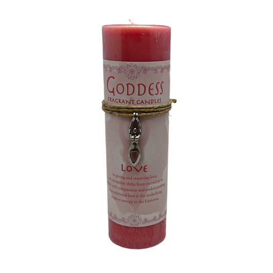 Goddess of love candle W/charm