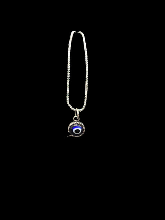 Sterling Silver Evil Eye Necklace