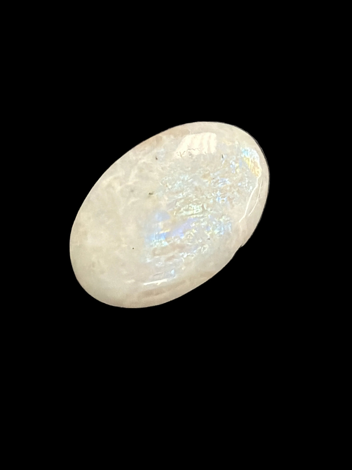 Rainbow Moonstone Palmstone - A quality