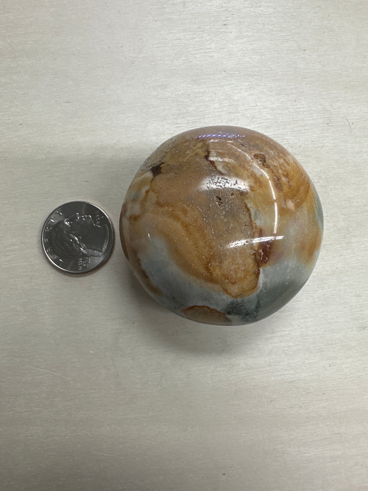 Polychrome Jasper Palm Stone