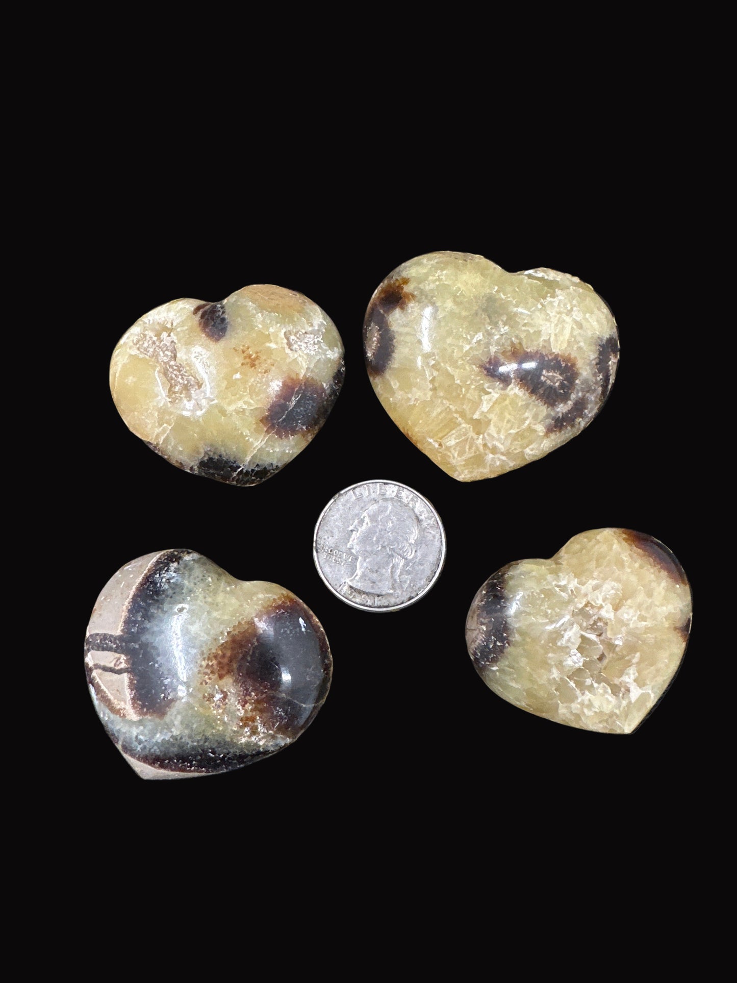 Septarian hearts small