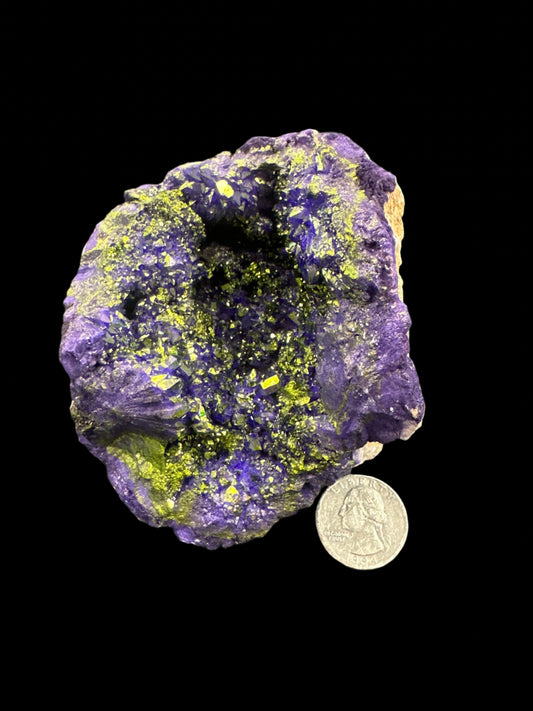 Purple Aura Coated Geode