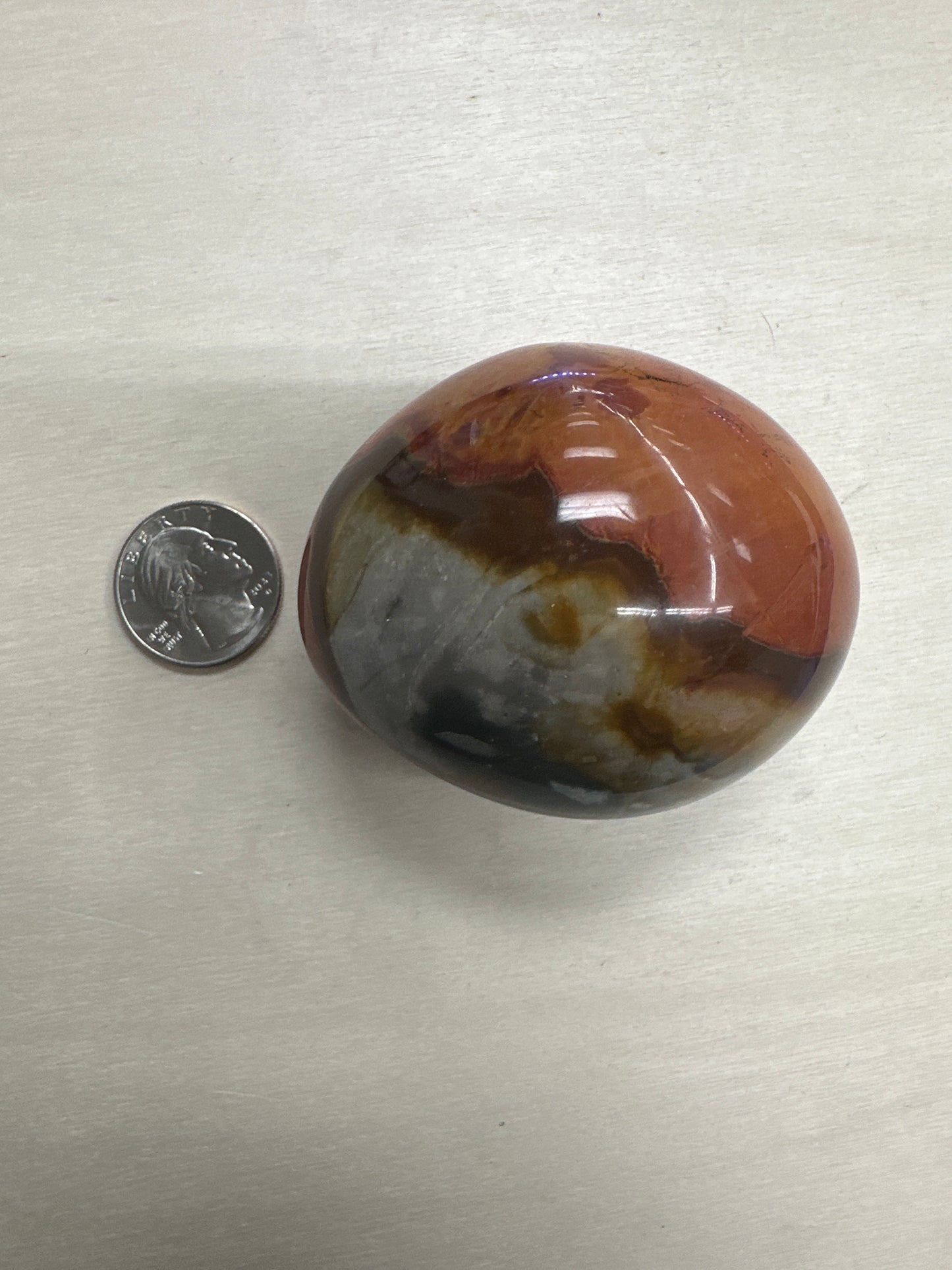 Polychrome Jasper Palm Stone