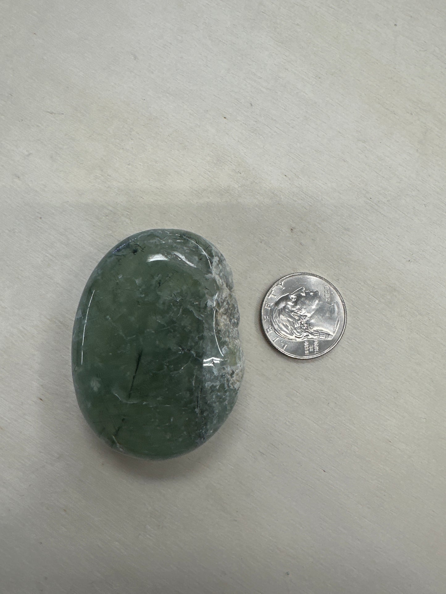 Prehnite Palm Stone