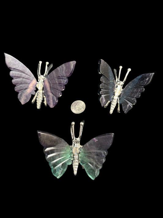 Fluorite Metal Butterfly
