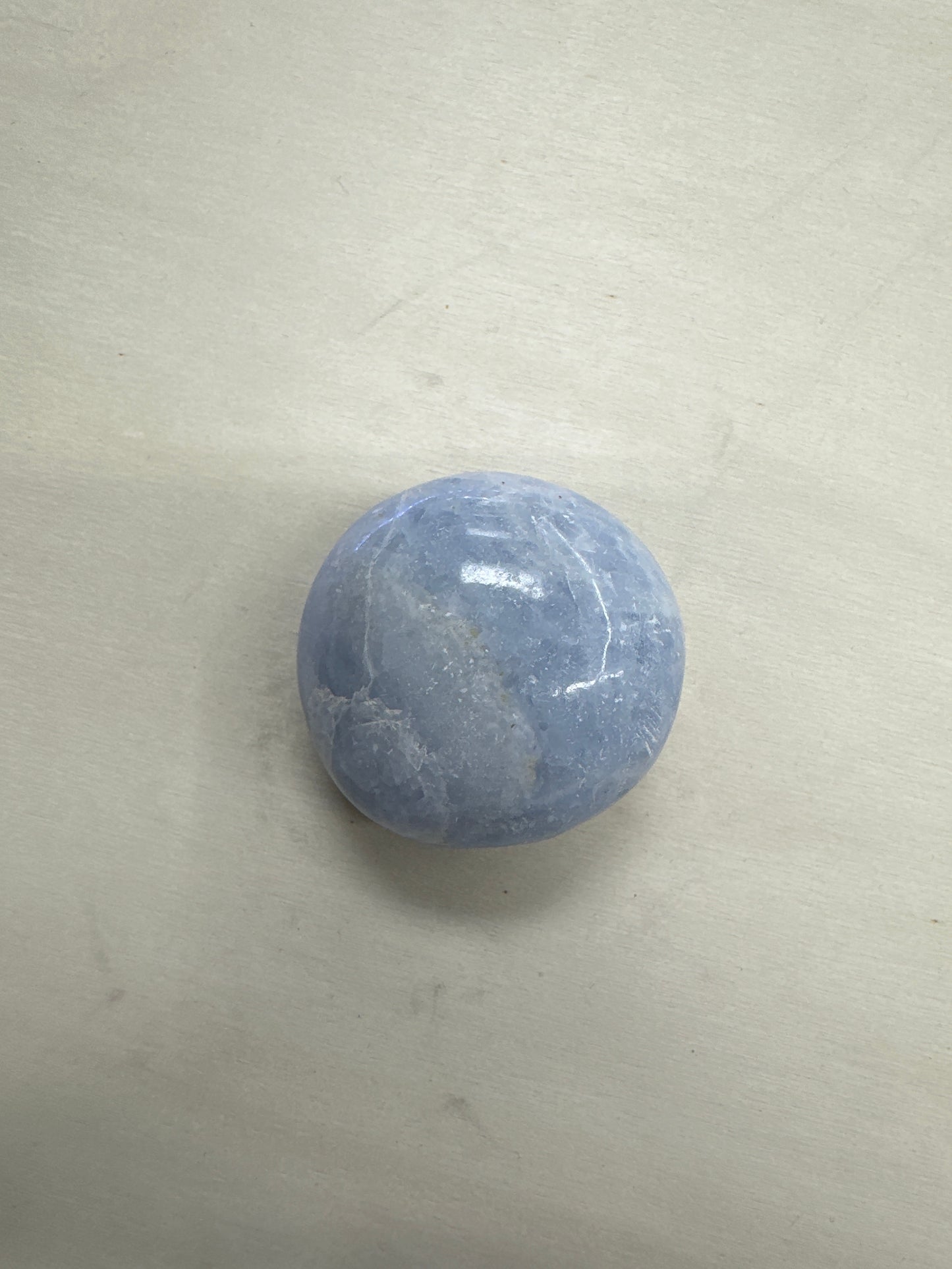 Blue Calcite Palm Stone