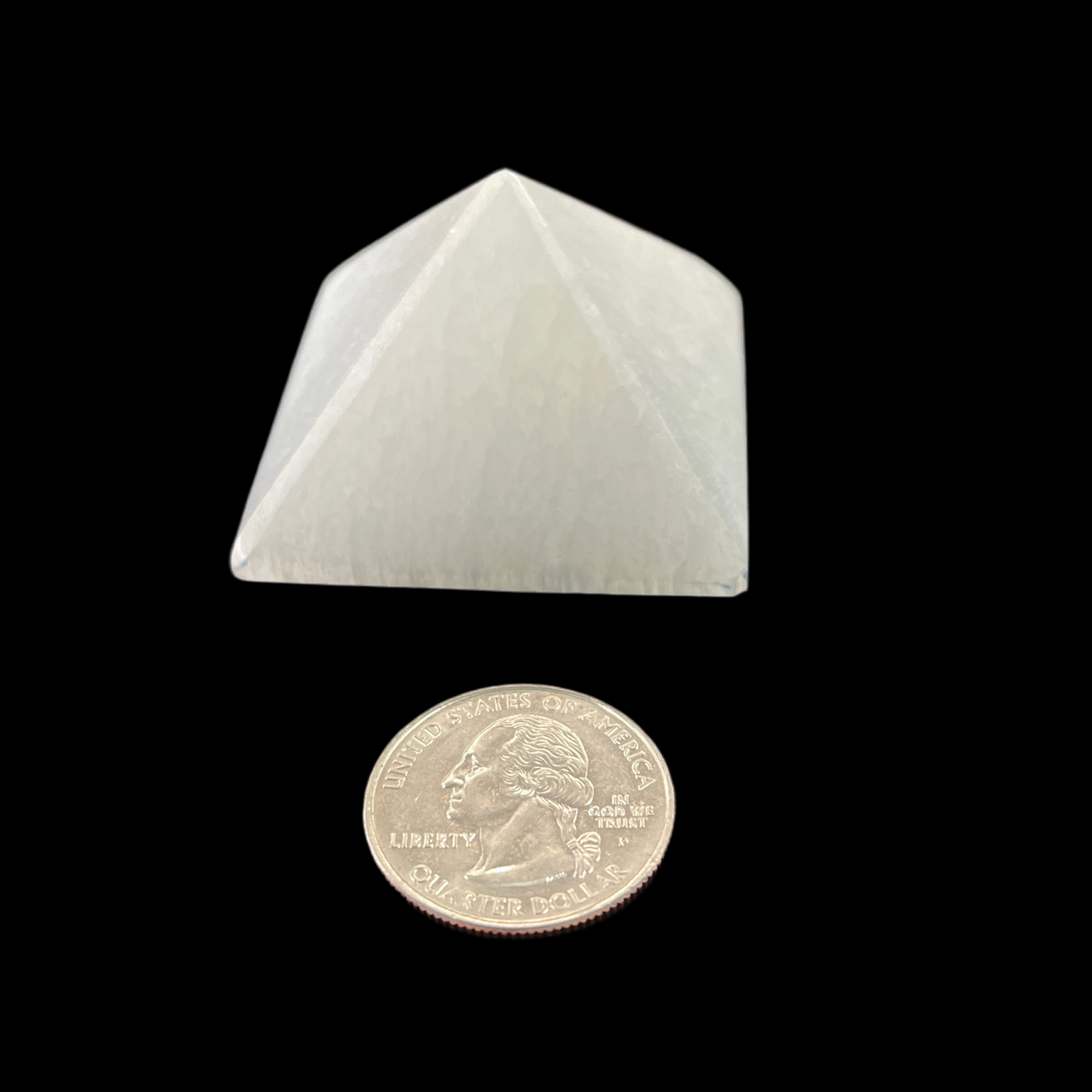 Selenite Pyramid 1.5"