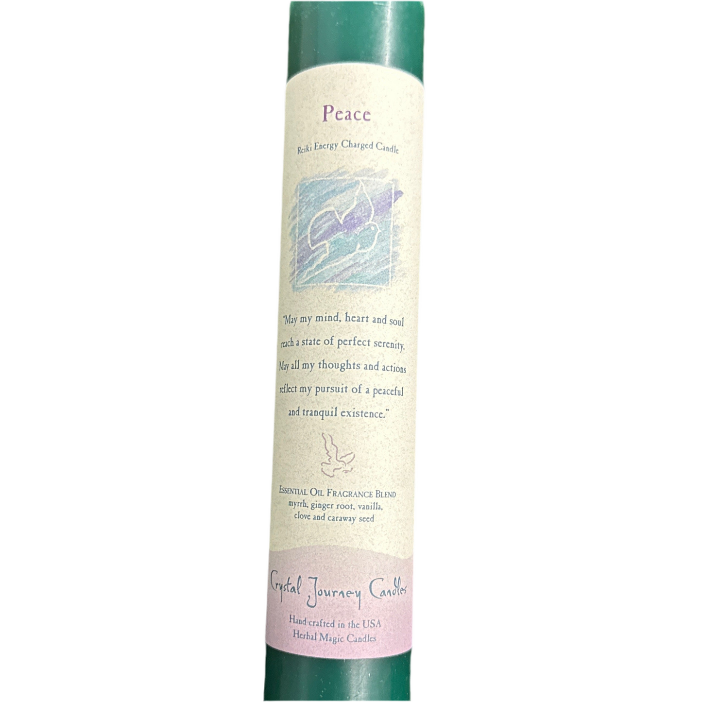 Reiki Herbal Pillar Candle: Peace