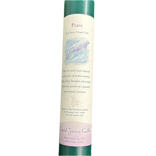 Reiki Herbal Pillar Candle: Peace