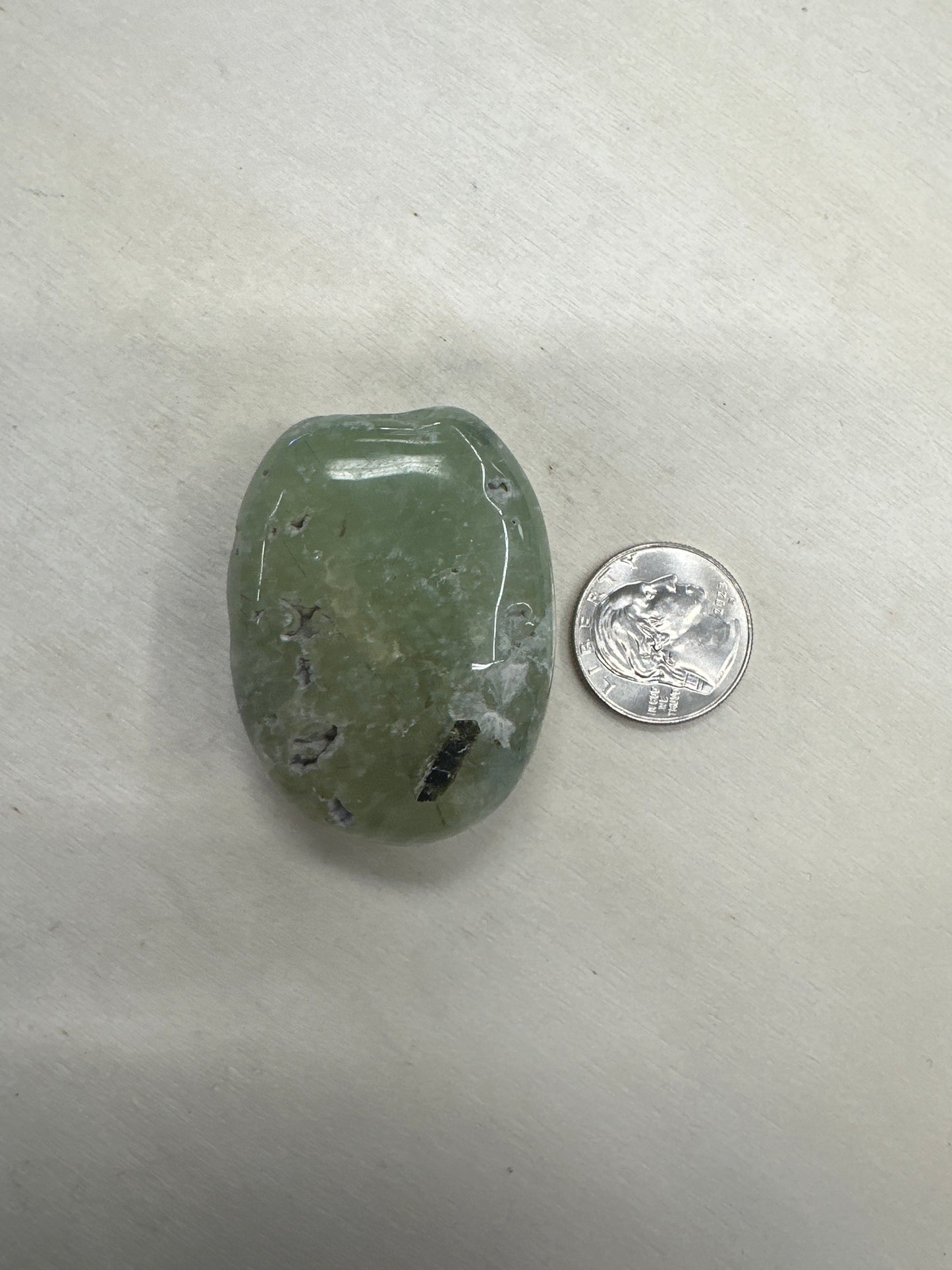 Prehnite Palm Stone