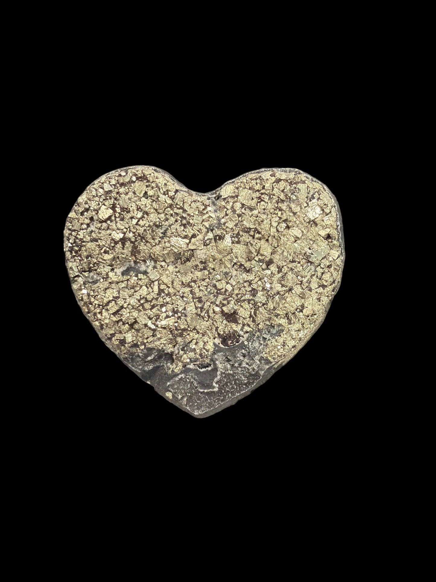 Shungite & Pyrite Heart