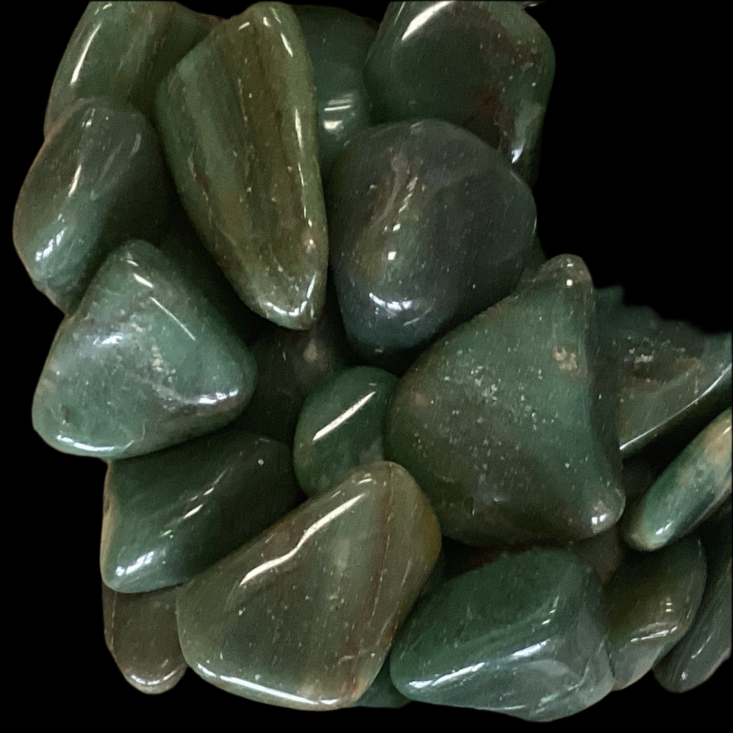 Green Chert Tumbled