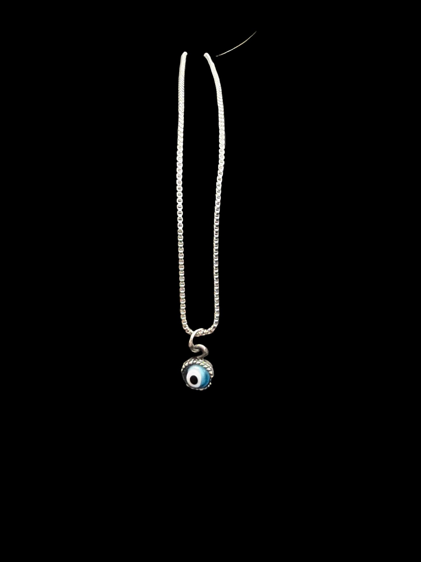 Sterling Silver Evil Eye Necklace