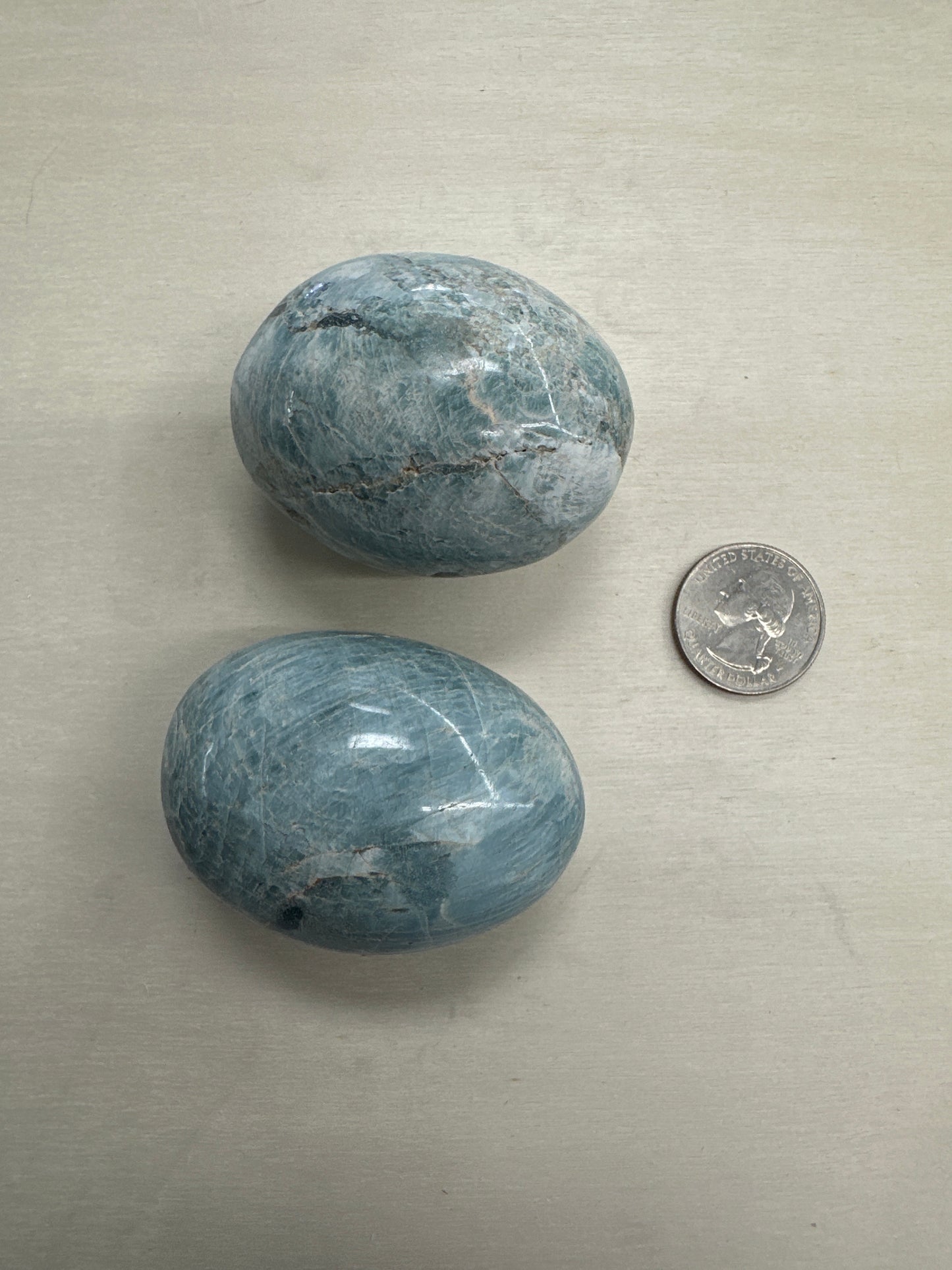 Blue Apatite Palmstone