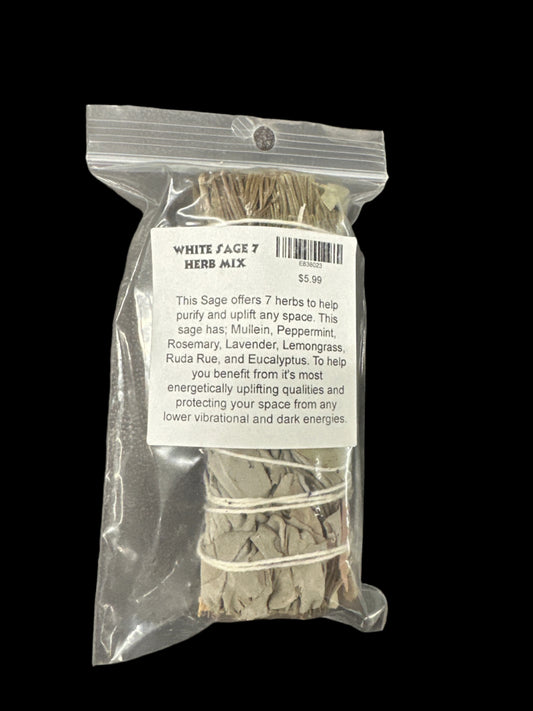 White Sage with 7 Herbs Mix