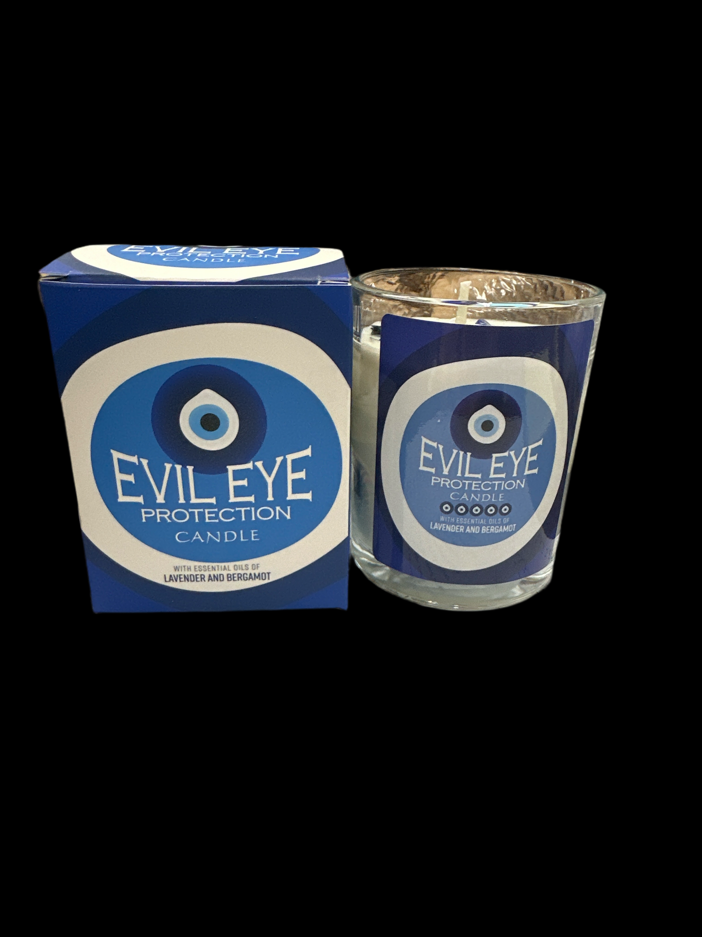 Evil Eye Glass Candle