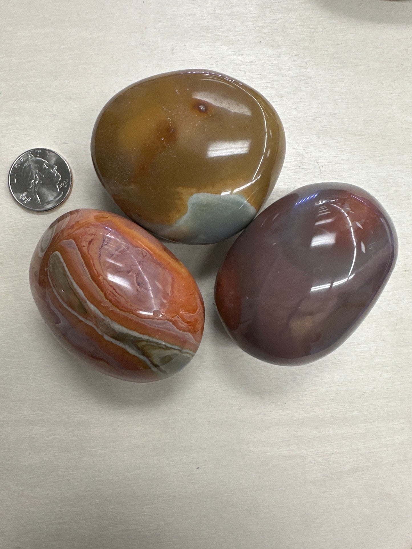 Polychrome Jasper Palm Stone