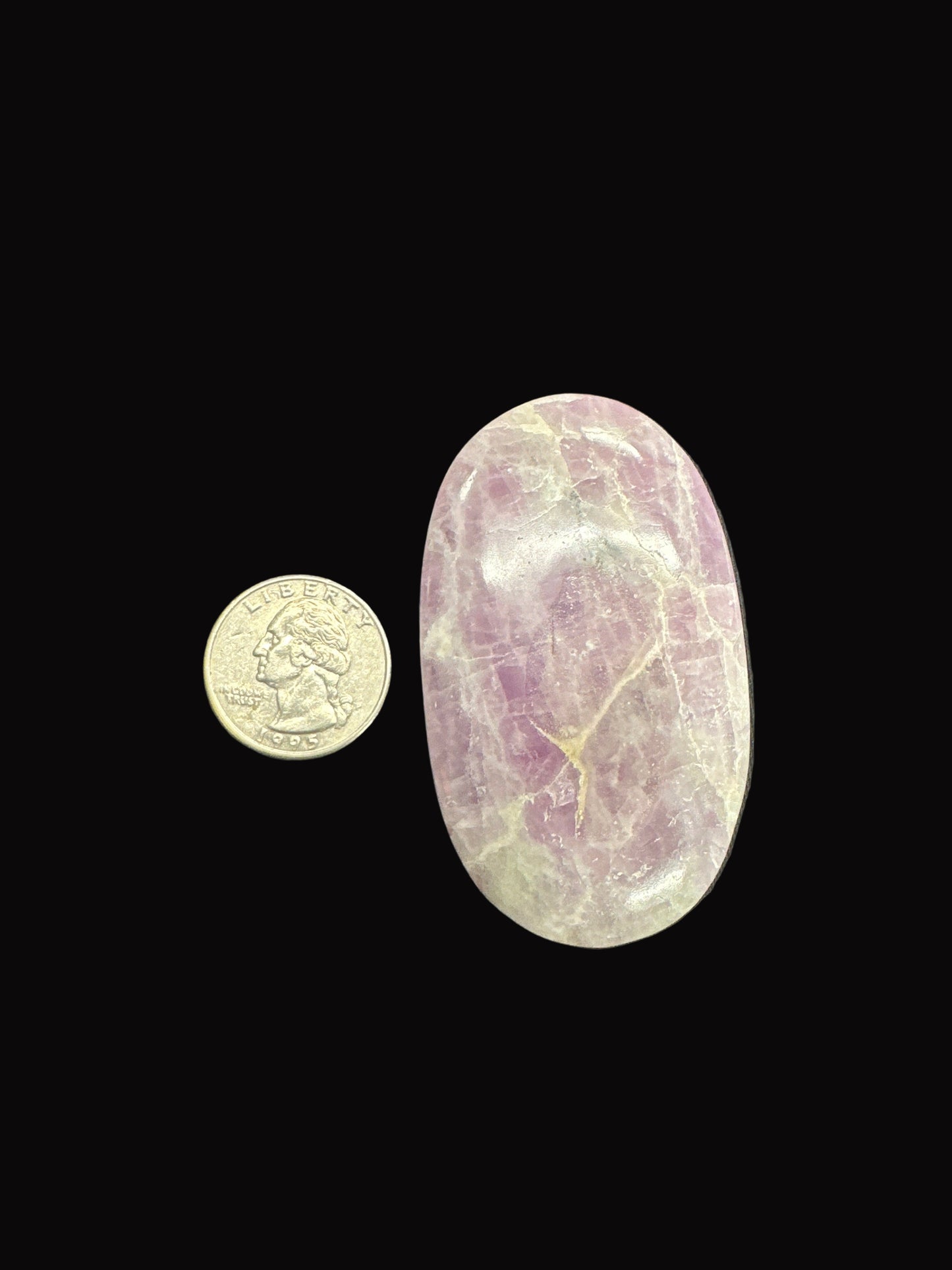 Kunzite Palm Stone