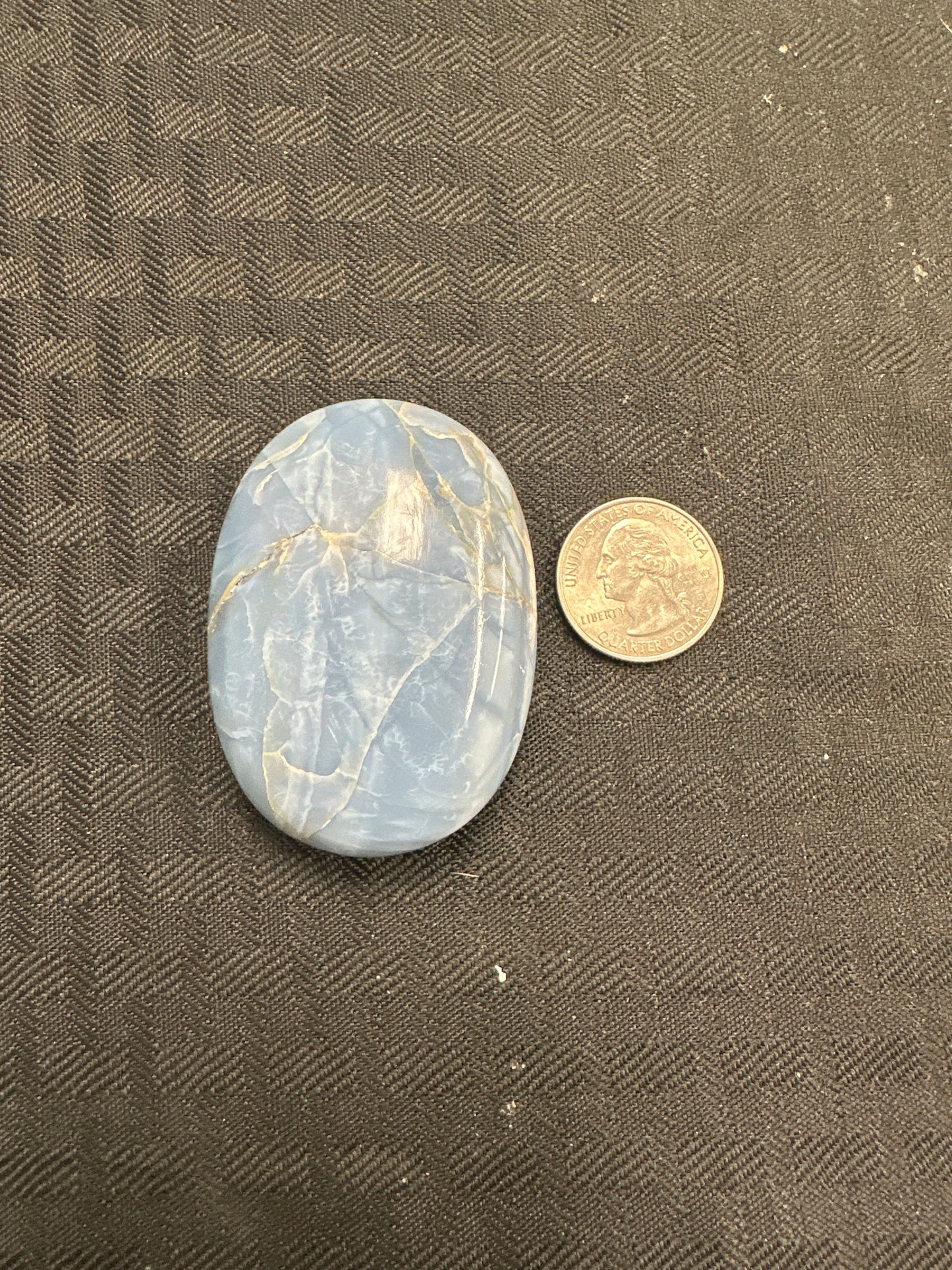 Blue Opal Palm Stone