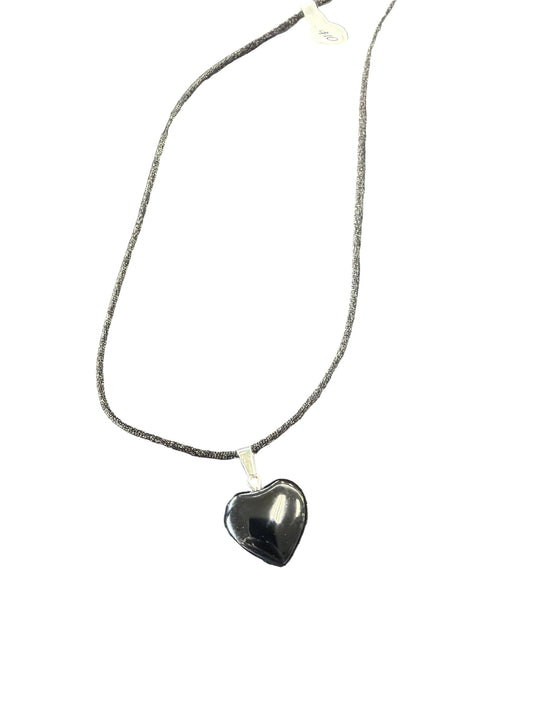 Obsidian Heart Necklace