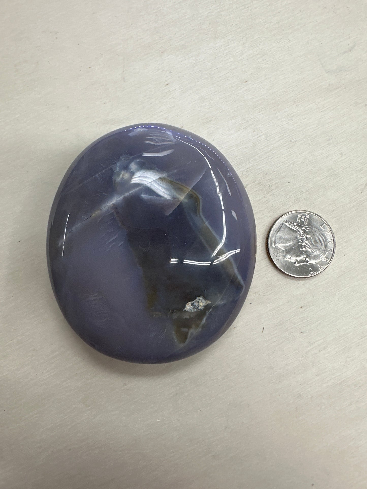 Violet Flame Agate Palm Stones