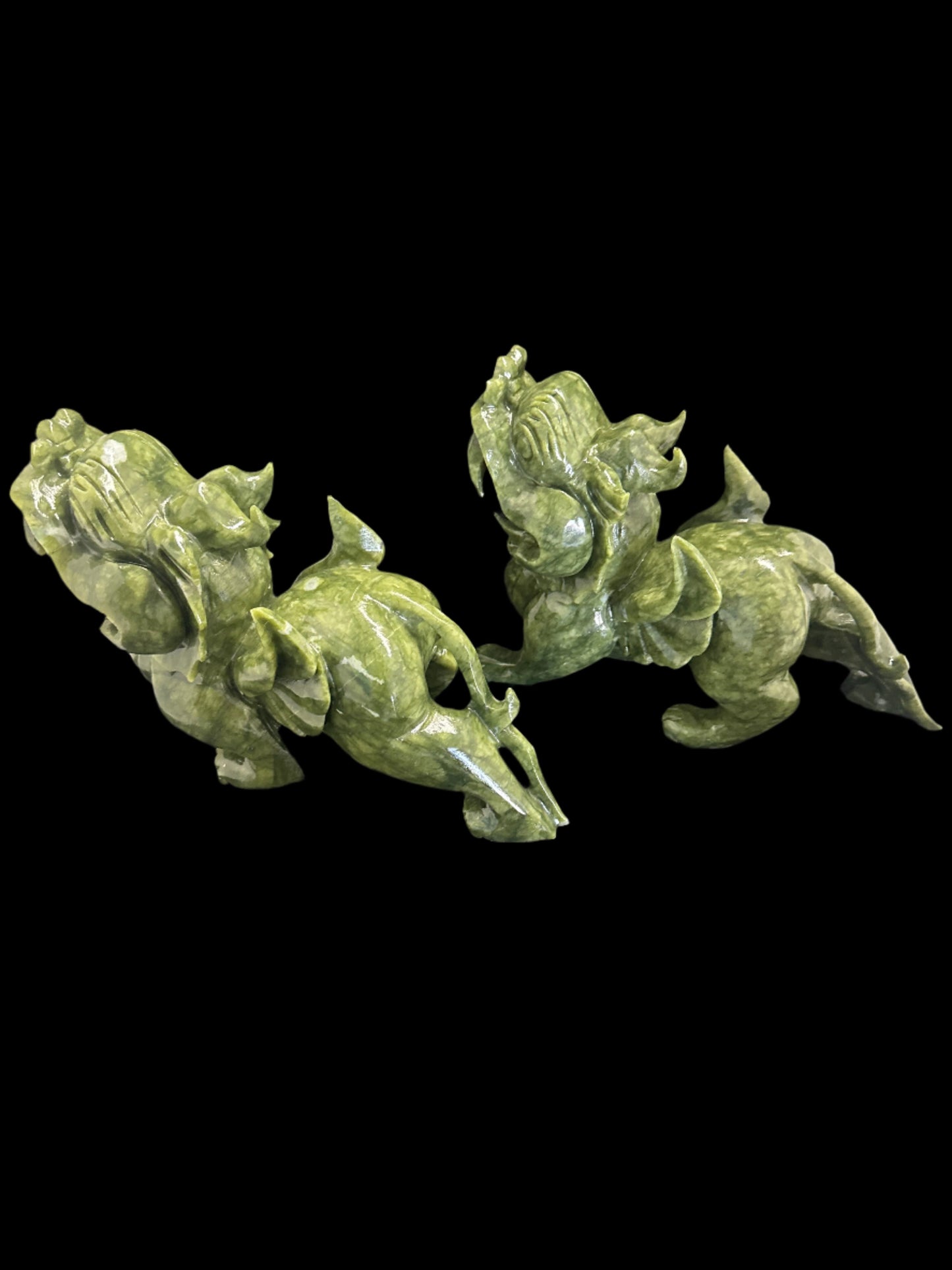 Jade Dragon pair large