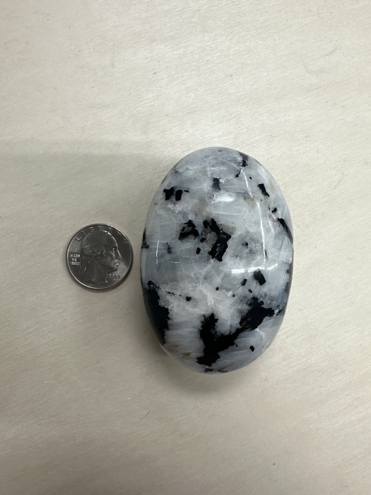 Rainbow Moonstone Palm Stone