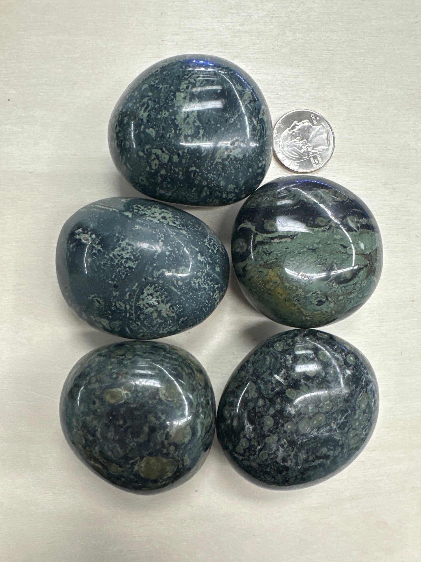 Kambaba Jasper Palm Stones