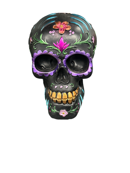 Sugar Skull Black and Purple