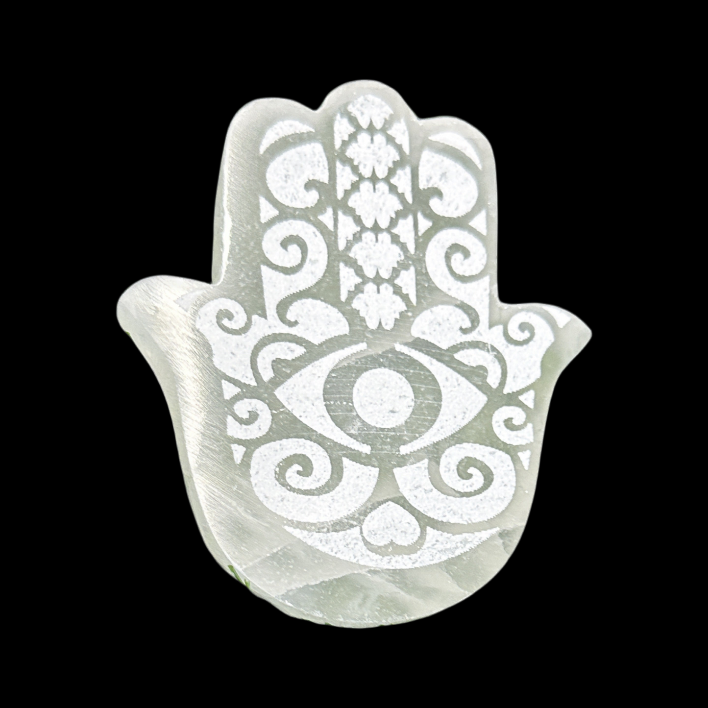 Selenite Hamsa Hand