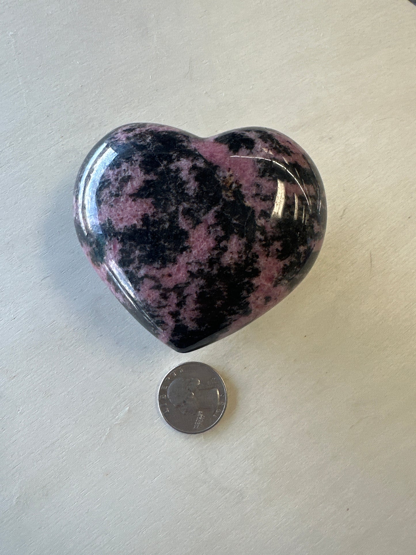 Rhodonite Heart