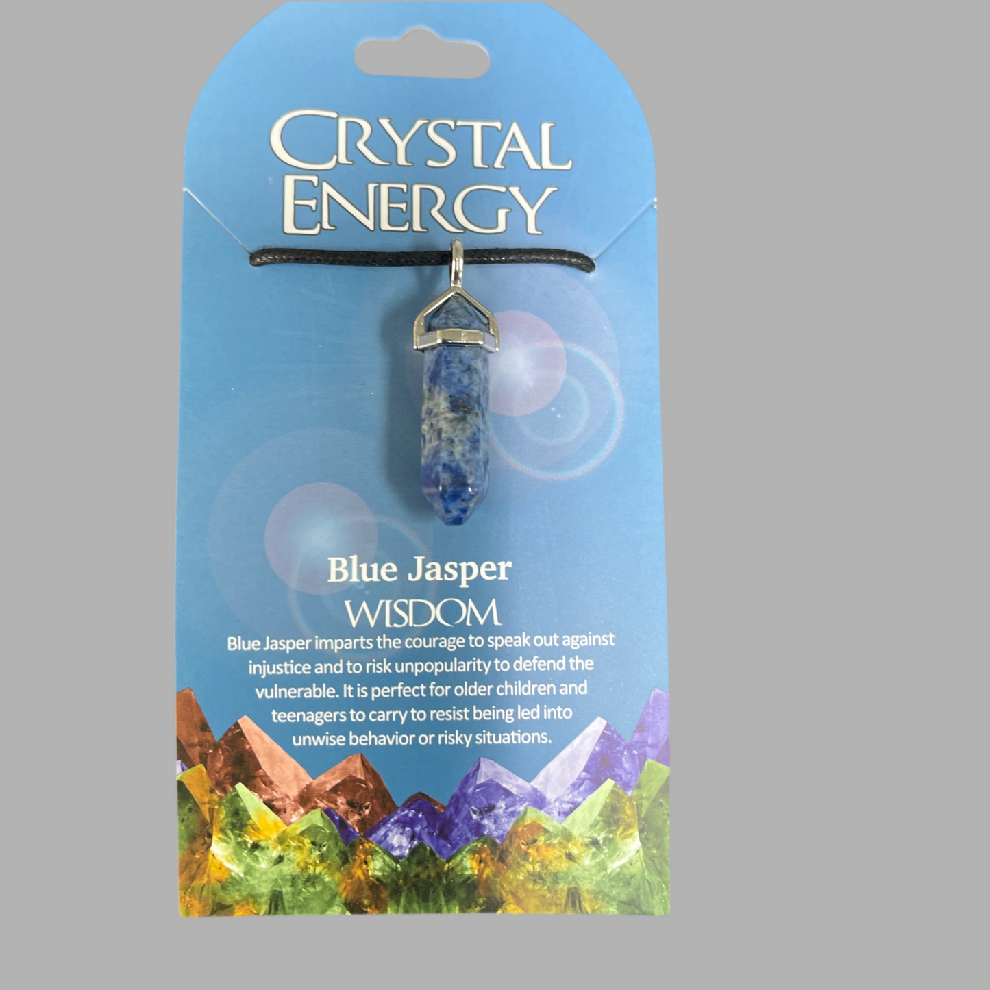 Crystal Energy Pendant: Blue Jasper (Wisdom)