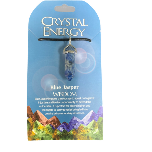 Crystal Energy Pendant: Blue Jasper (Wisdom)