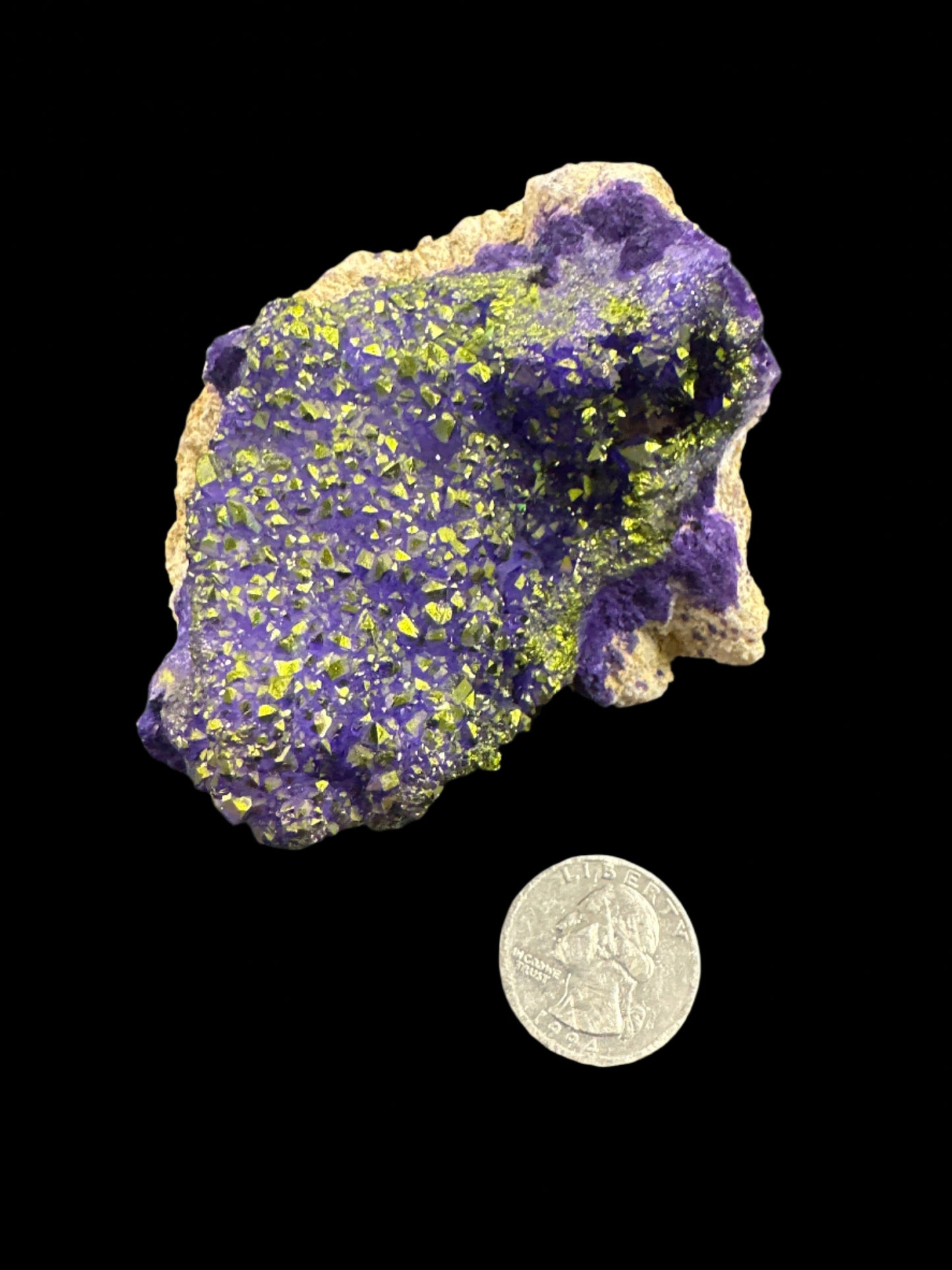 Purple Aura Coated Geode