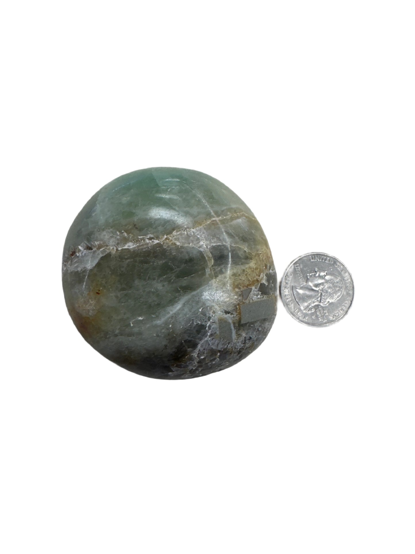 Fluorite palm stone