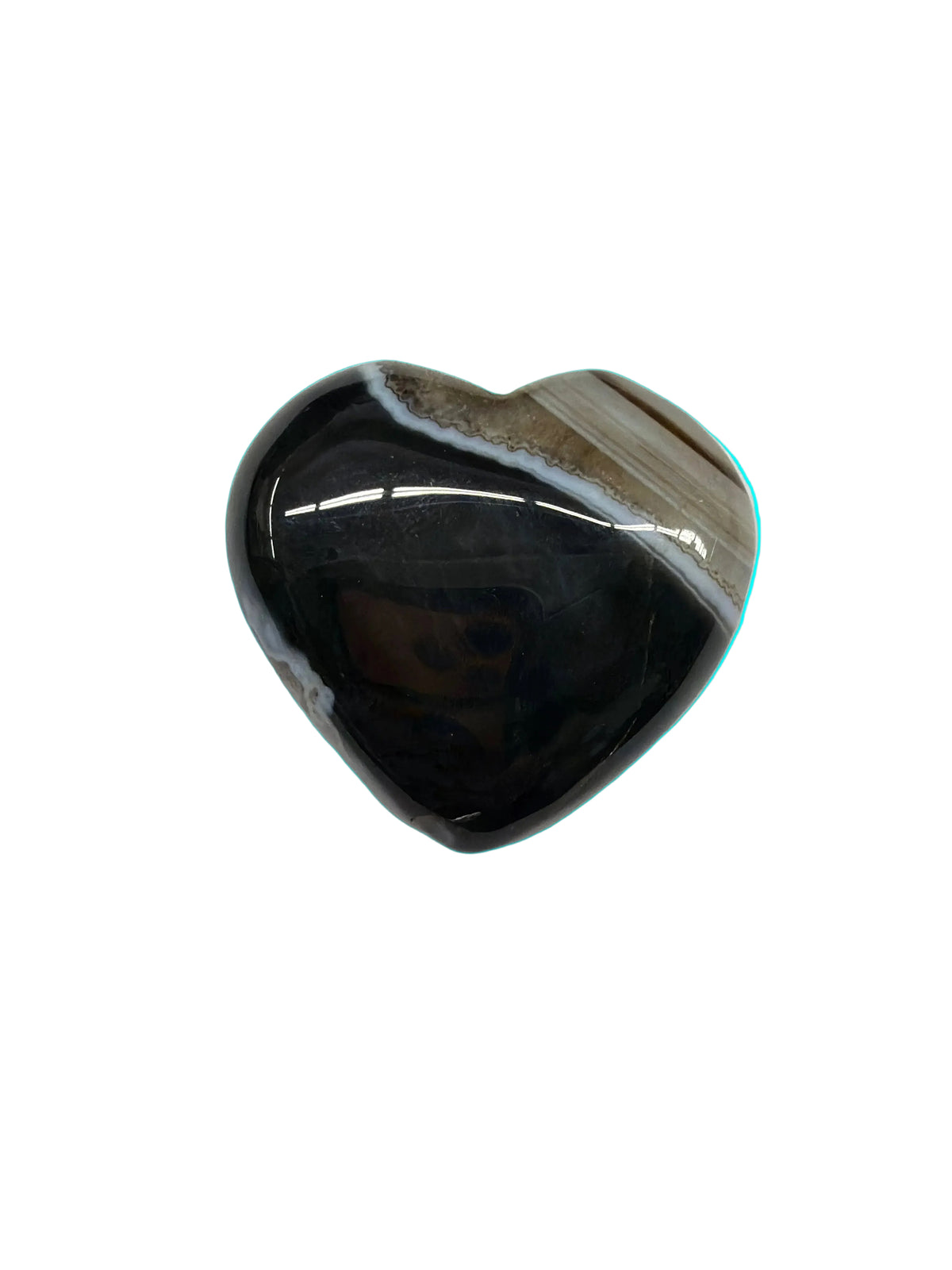 Black Sardonyx Heart