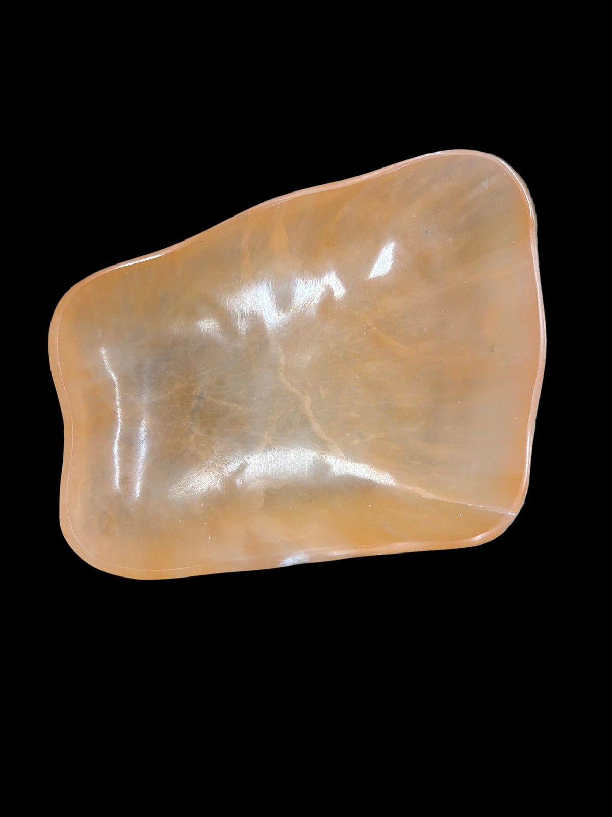 Freeform Orange Selenite Bowl 20cm