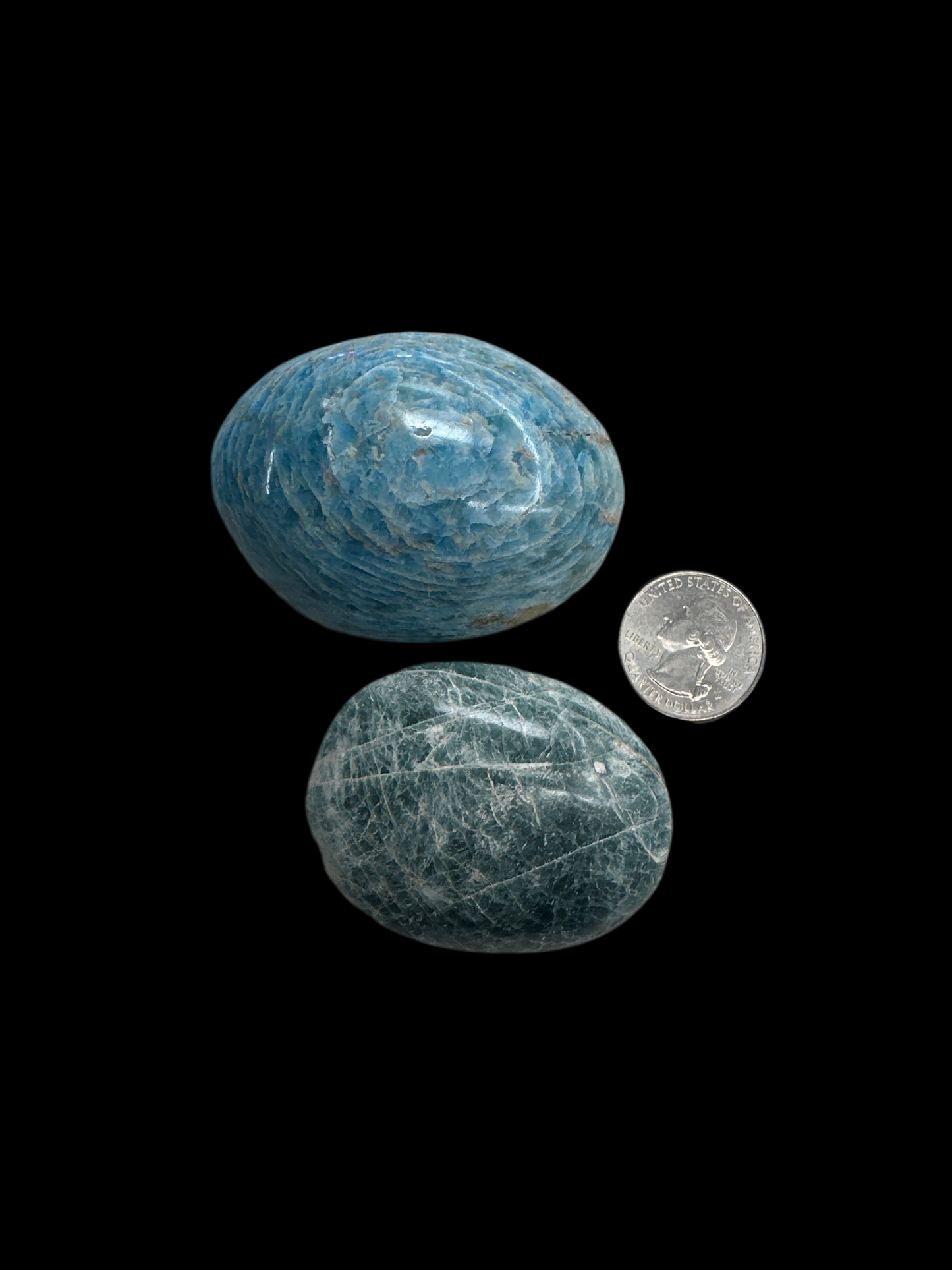 Blue Apatite Palmstone