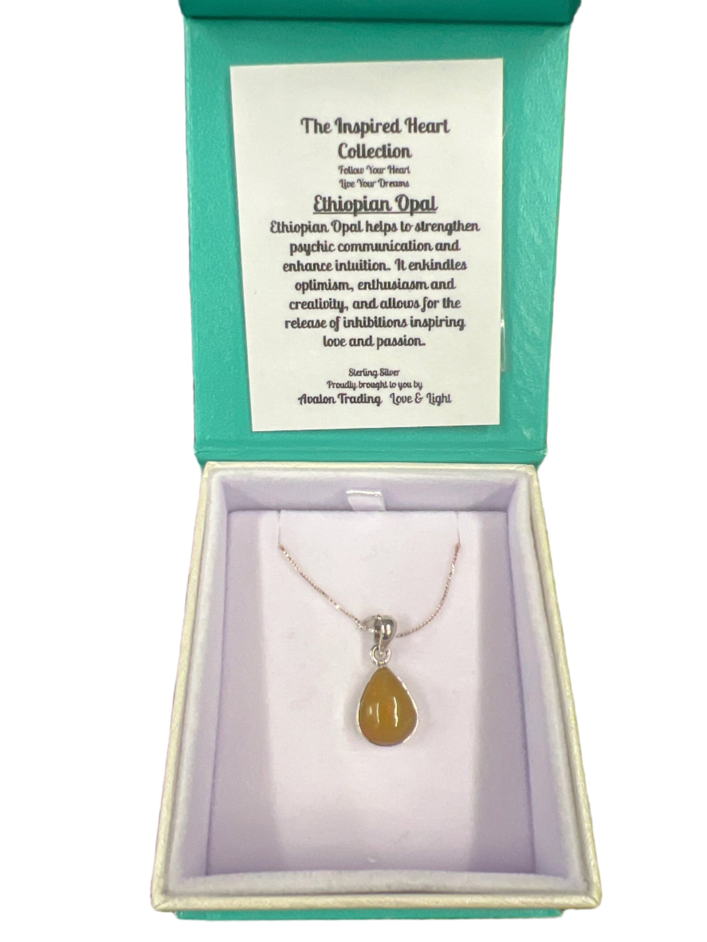 Ethiopian Opal Tear Drop Necklace