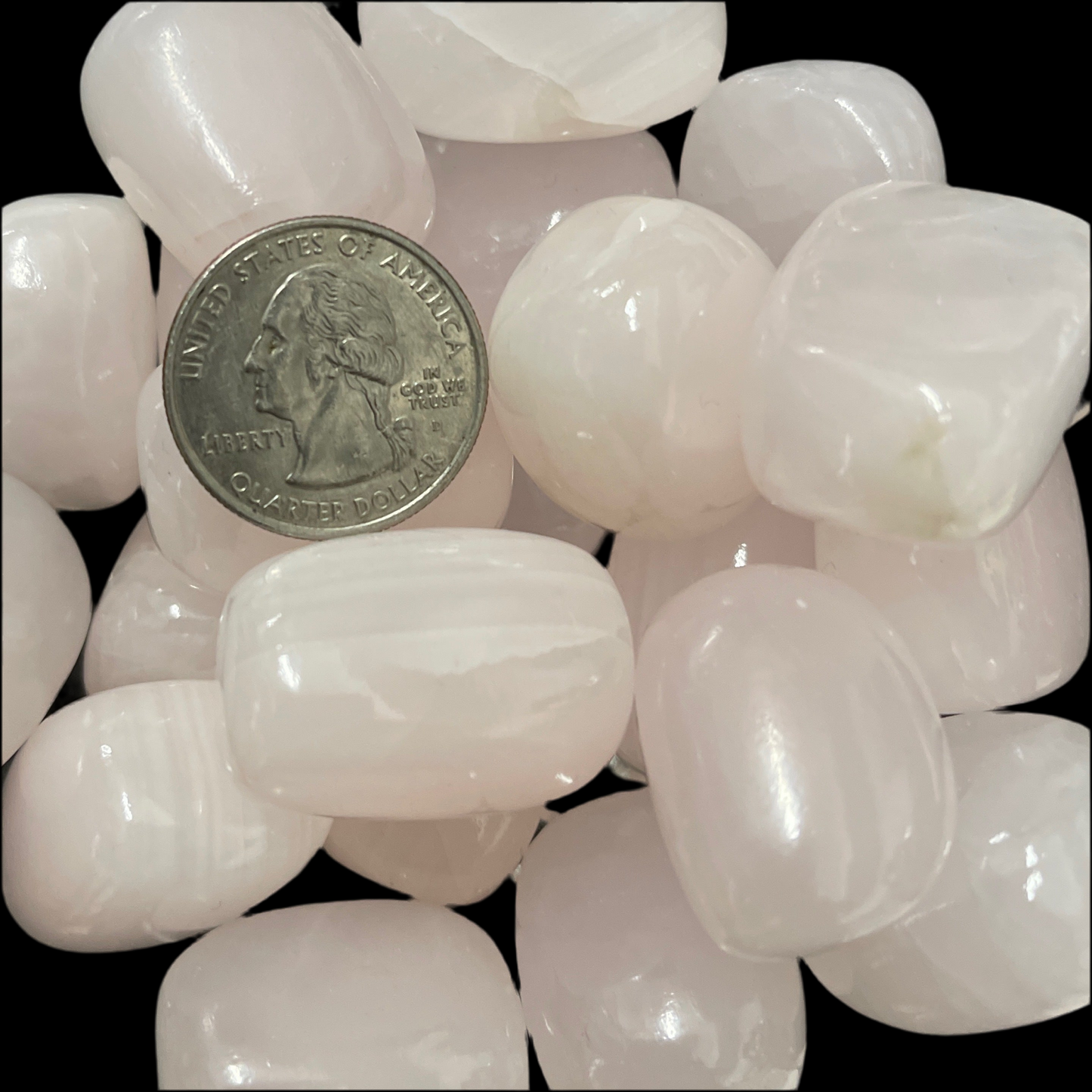 Pink Calcite Tumbled