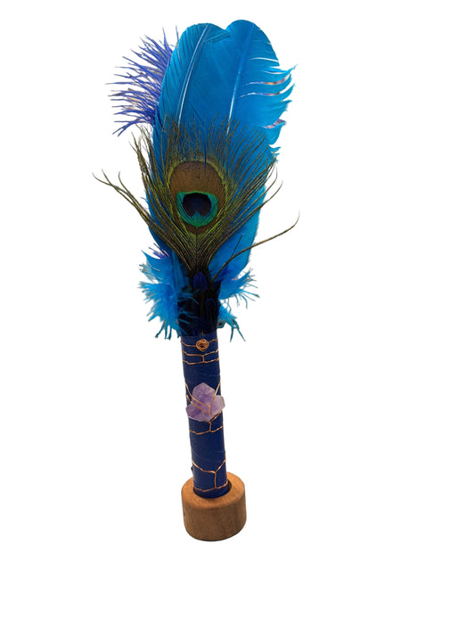 Feather Fan on Stand
