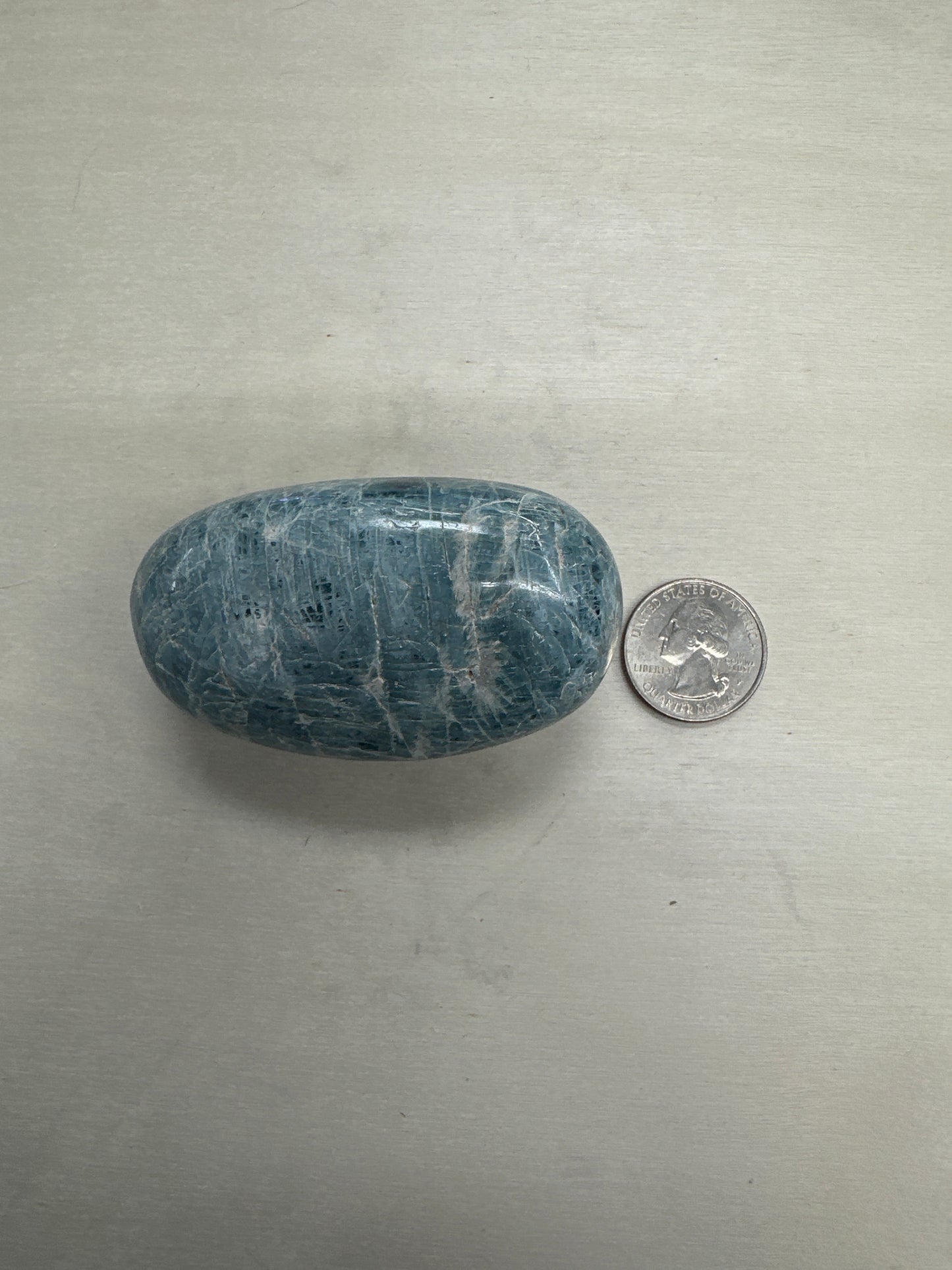 Blue Apatite Palmstone