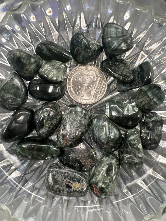 Seraphinite Tumbled (Large) A Quality