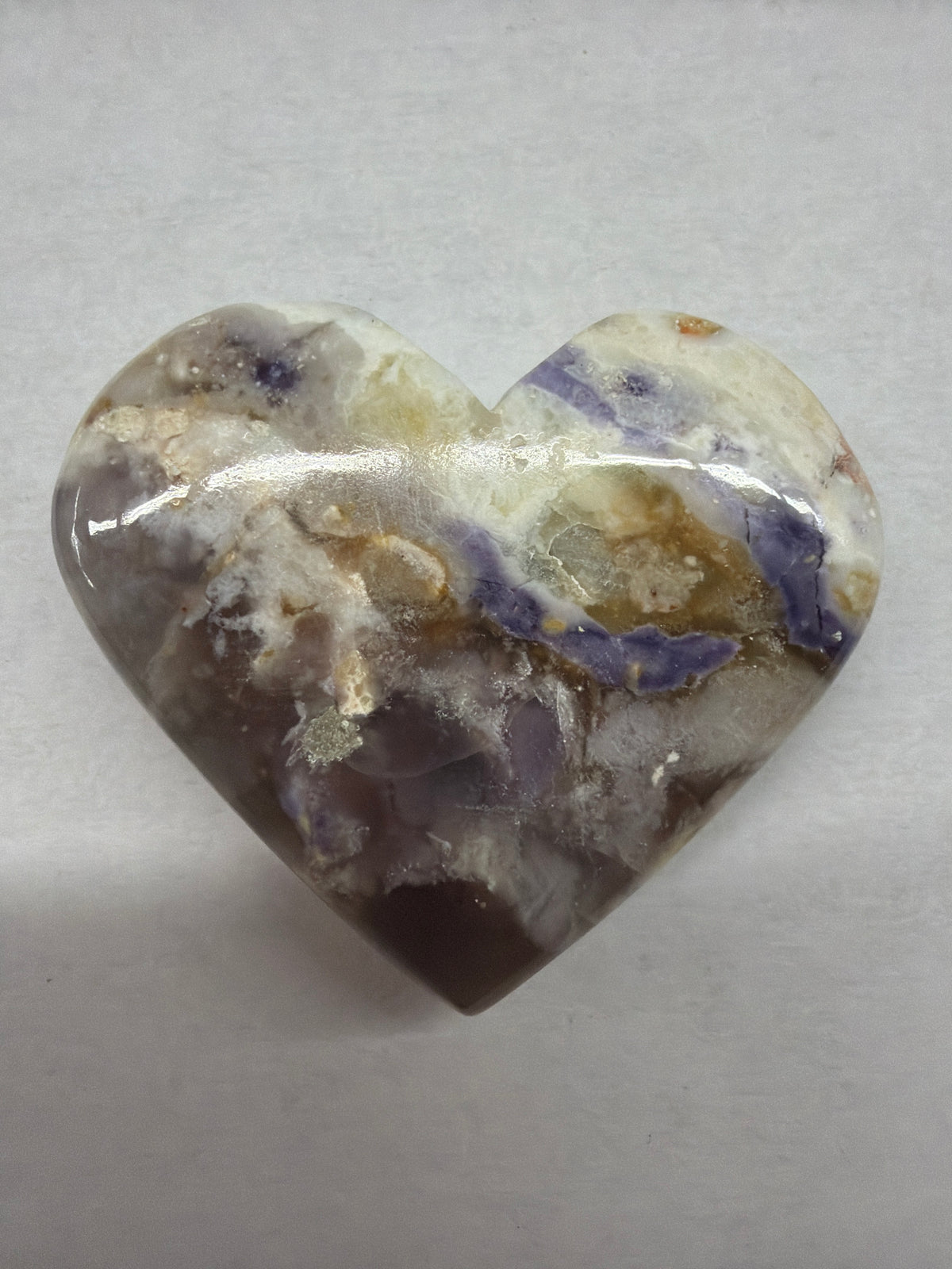 Violet Flame Opal Heart (Mirado Opal)