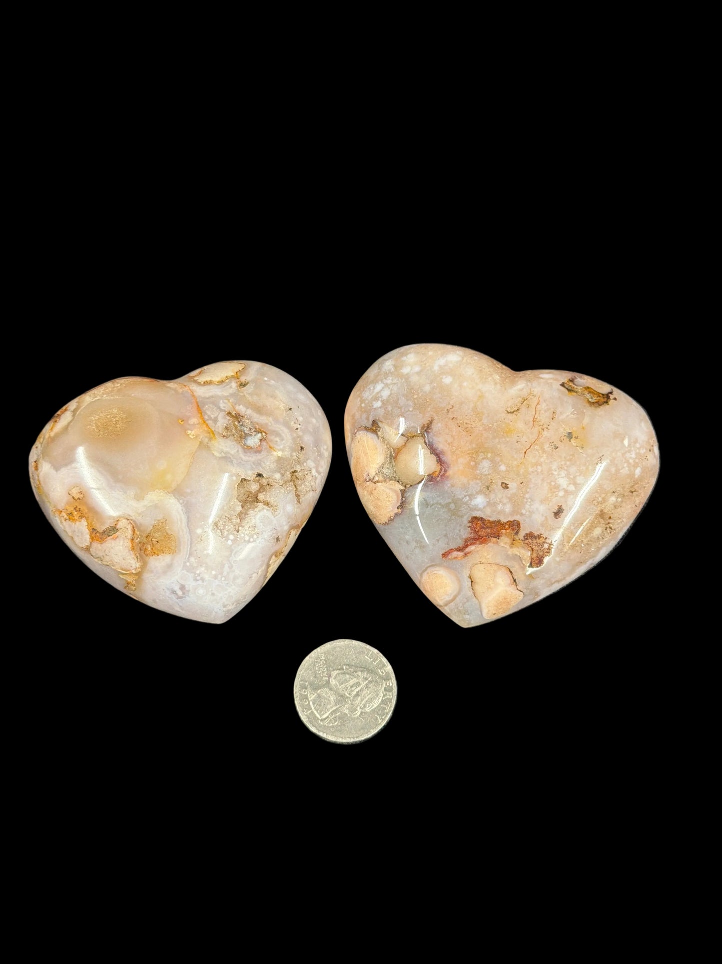 Flower Agate Heart